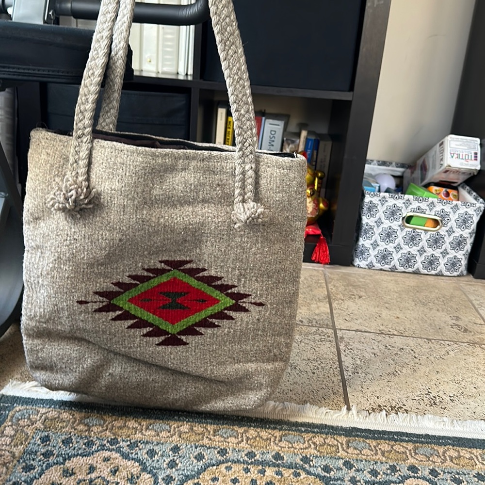Wool Tribal shoulder bag